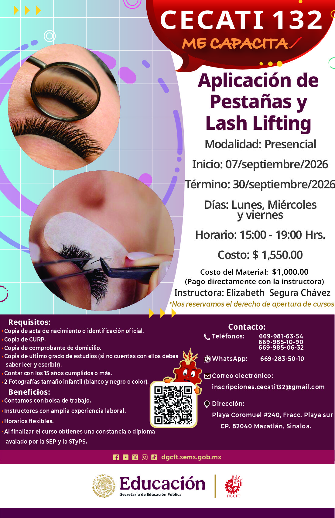 Aplicación de Pestañas y Lash Lifting